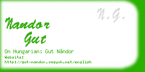 nandor gut business card