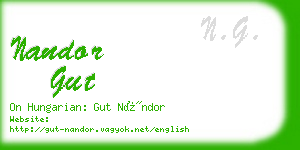 nandor gut business card